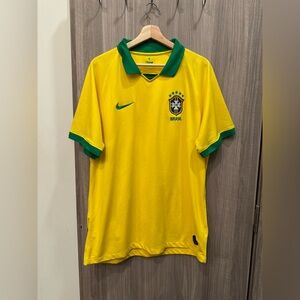 Nike Brazil Football Team Shirt - Brand New - Size XL (Yellow & White)